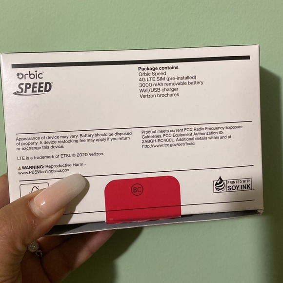 Verizon Orbic Speed Mobile Hotspot 4G LTE - Picture 5 of 5